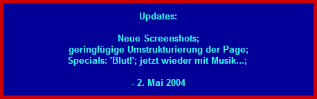 Neue Screenshots; geringfgige Umstrukturierung der Page;